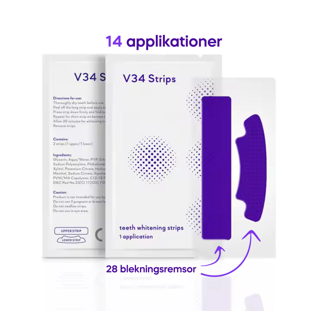 V34 Tandblekningsremsor