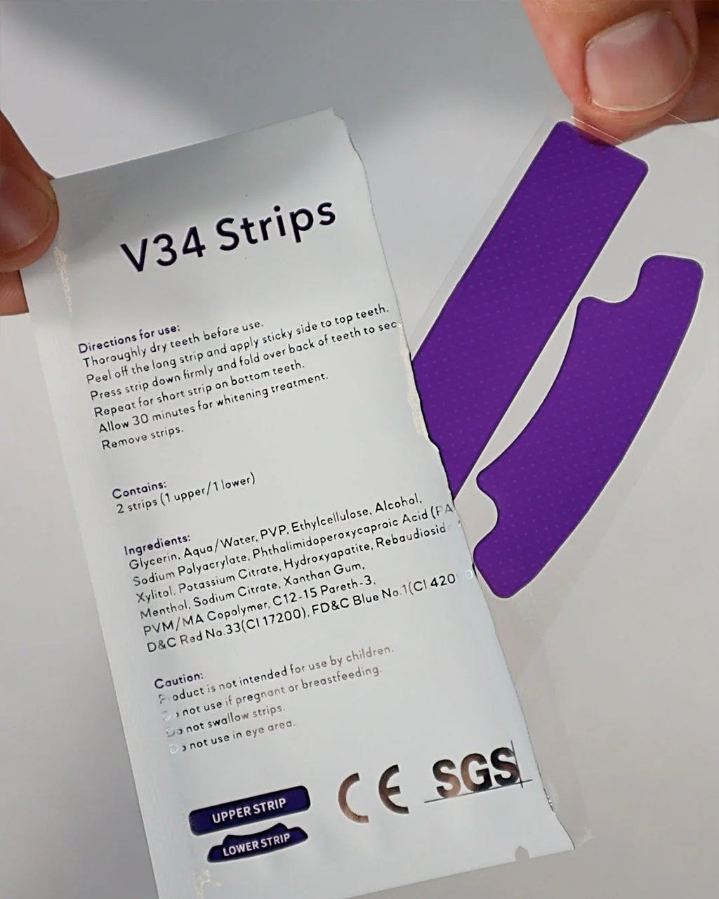V34 Whitening Strips
